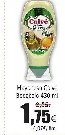 FROIZ Mayonesa Calvé Bocabajo oferta