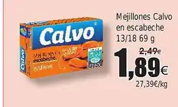 FROIZ Mejillones Calvo en escabeche oferta