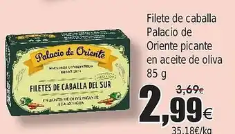 FROIZ Filete de caballa Palacio de Oriente picante en aceite de oliva oferta