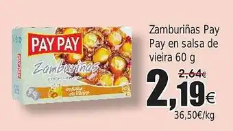 FROIZ Zamburiñas Pay Pay en salsa de vieira oferta