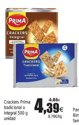 FROIZ Crackers Prima tradicional o integral oferta