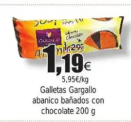FROIZ Galletas Gargallo abanico bañados con chocolate oferta