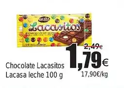 FROIZ Chocolate Lacasitos Lacasa leche oferta