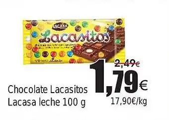 FROIZ Chocolate Lacasitos Lacasa leche oferta