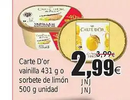 FROIZ Carte D'or vainilla 4o sorbete de limon oferta