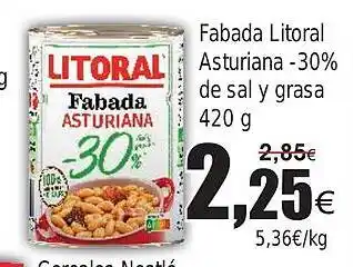 FROIZ Fabada Litoral Asturiana 30% de sal y grasa oferta