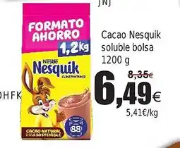 FROIZ Cacao Nesquik soluble bolsa oferta