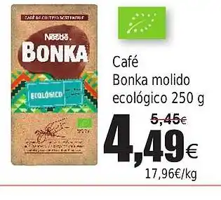 FROIZ Café Bonka molido ecológico oferta