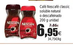 FROIZ Café Nescafé classic soluble natural oferta