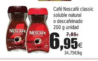 FROIZ Café Nescafé classic soluble natural oferta
