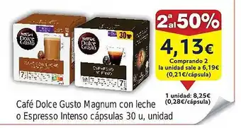 FROIZ Café Dolce Gusto Magnum con leche oferta