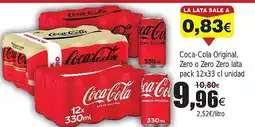 FROIZ COCA COLA Original, Zero o Zero Zero lata oferta