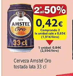 FROIZ AMSTEL ORO Cerveza tostada lata oferta