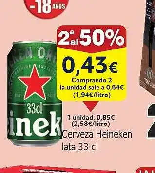 FROIZ HEINEKEN Cerveza oferta