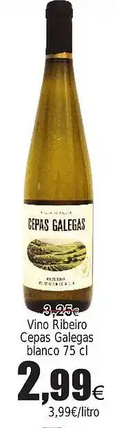 FROIZ Vino Ribeiro Cepas Galegas blanco oferta