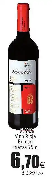 FROIZ Vino Rioja Bordon crianza oferta