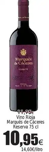 FROIZ Vino Rioja Marqués de Cáceres Reserva oferta