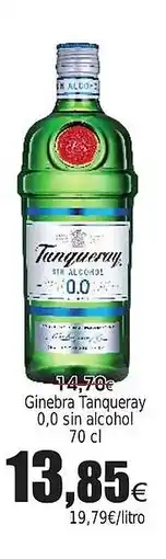 FROIZ Ginebra Tanqueray 0,0 sin alcohol oferta