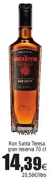 FROIZ Ron Santa Teresa gran reserva oferta