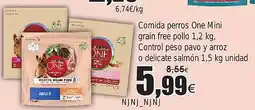 FROIZ Comida perros One Mini grain free pollo Control peso pavo y arroz o delicate salmon oferta