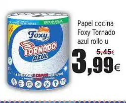 FROIZ Papel cocina Foxy Tornado azul rollo u oferta