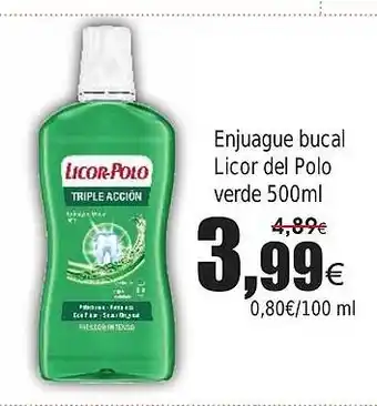 FROIZ Enjuague bucal Licor del Polo verde oferta