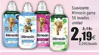 FROIZ Suavizante Mimosín gama 56 lavados oferta