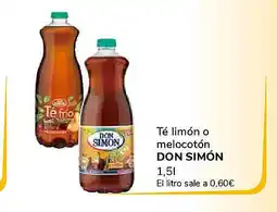 Supeco DON SIMÓN Té limón o melocotón oferta
