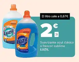 Supeco LUZIL Suavizante azul clásico o frescor sublime oferta