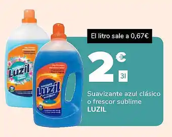 Supeco LUZIL Suavizante azul clásico o frescor sublime oferta