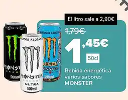 Supeco MONSTER Bebida energética varios sabores oferta