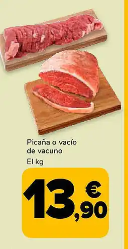 Supeco Picaña o vacío de vacuno oferta