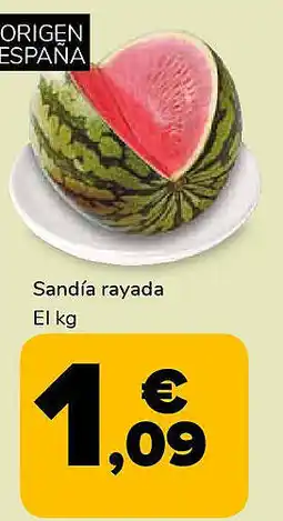 Supeco Sandía rayada oferta