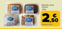 Supeco Bizcocho varios sabores oferta