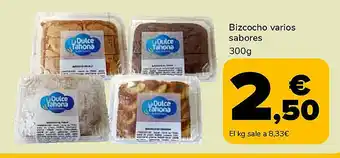 Supeco Bizcocho varios sabores oferta