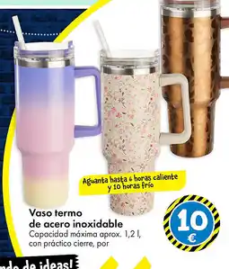 TEDi Vaso termo de acero inoxidable oferta