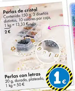 TEDi Perlas con letras oferta