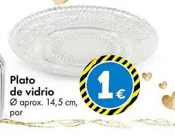 TEDi Plato de vidrio oferta