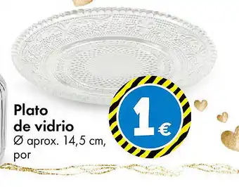 TEDi Plato de vidrio oferta