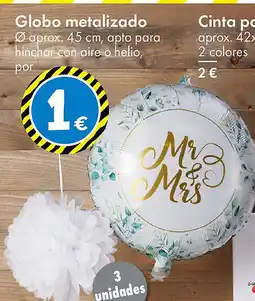 TEDi Globo metalizado oferta