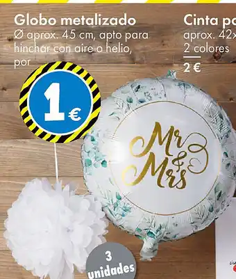 TEDi Globo metalizado oferta