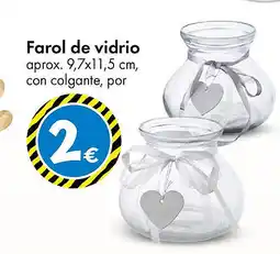TEDi Farol de vidrio oferta