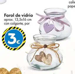 TEDi Farol de vidrio oferta