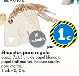 TEDi Etiquetas para regalo oferta