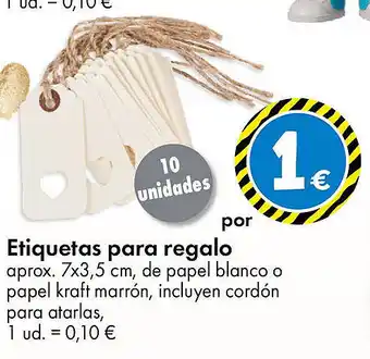 TEDi Etiquetas para regalo oferta