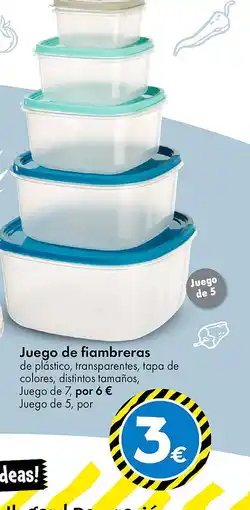 TEDi Juego de fiambreras oferta