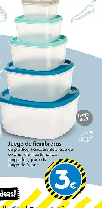 TEDi Juego de fiambreras oferta