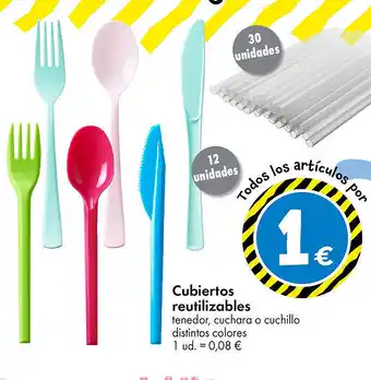 TEDi Cubiertos Reutilizable: oferta