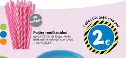 TEDi Pajitas reutilizables oferta