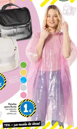 TEDi Poncho para lluvia oferta